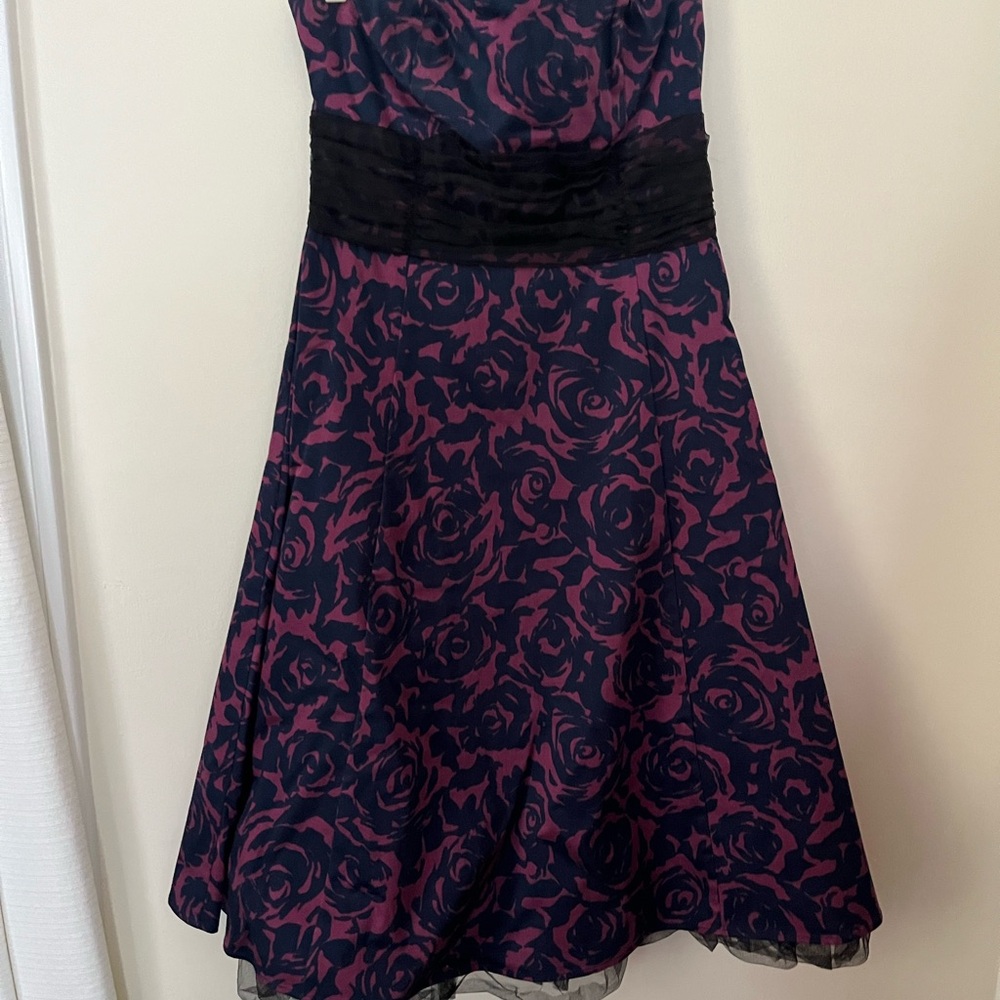 Forever 21 Pink and Black Floral Dress
